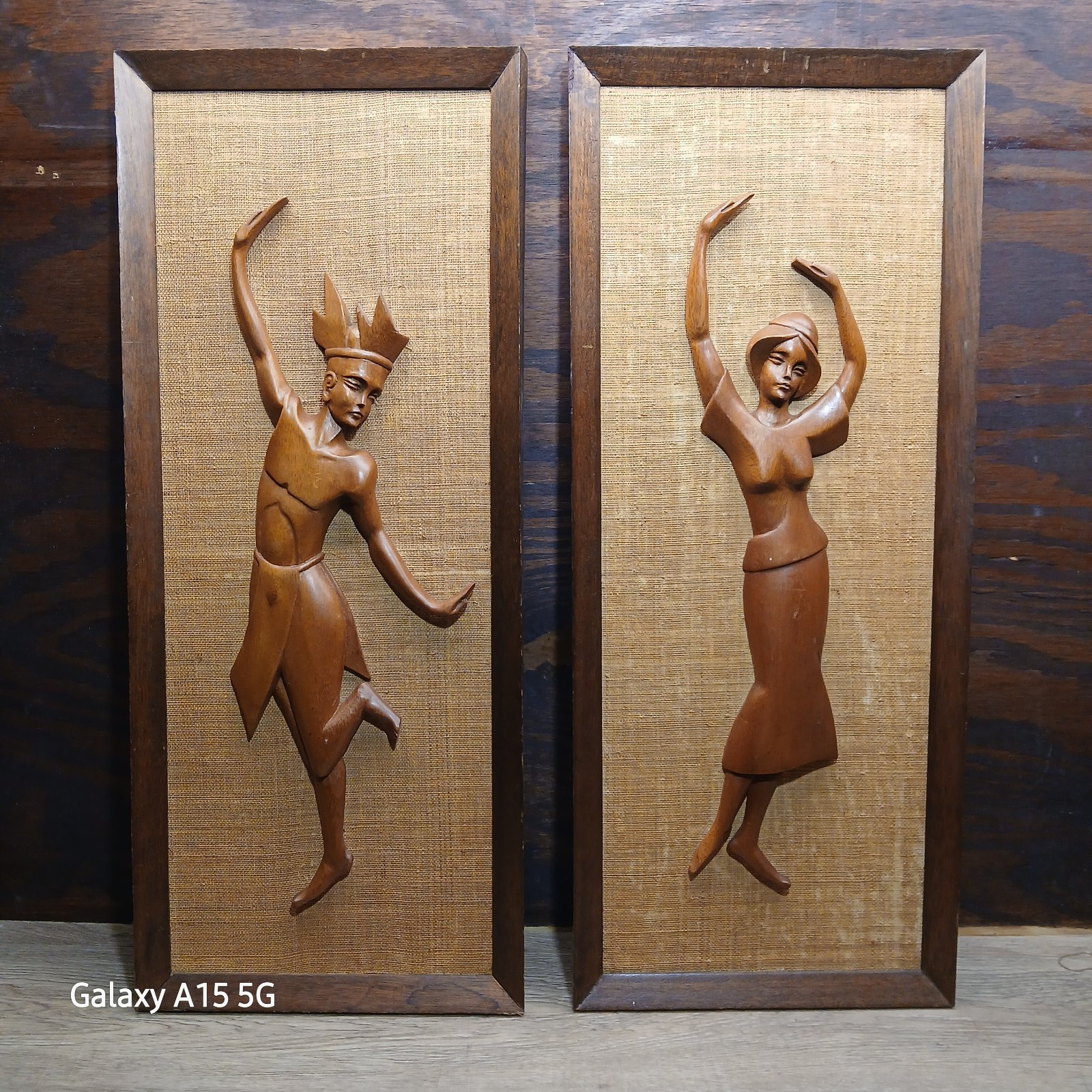 Vintage 1960s Mid-Century Modern POLYNESIAN-STYLE wall hangings WITCO-STYLE Vintage 1960s Mid-Century Modern POLYNESIAN-STYLE wall hangings WITCO-STYLE