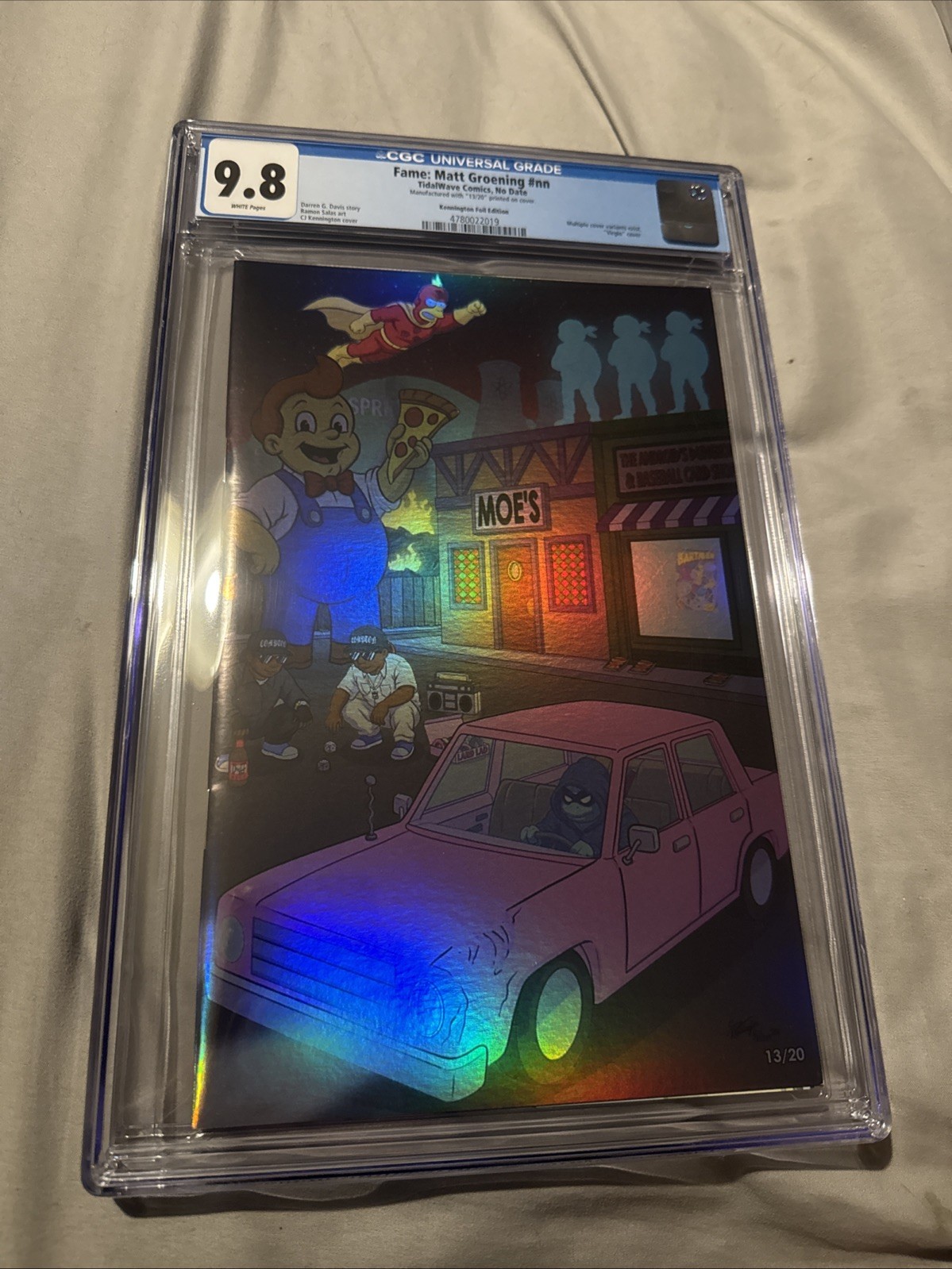 FAME: MATT GROENING CGC 9.8 THE SIMPSONS NIGHT TIME EDITION HOLO FOIL #13/20 FAME: MATT GROENING CGC 9.8 THE SIMPSONS NIGHT TIME EDITION HOLO FOIL #13/20