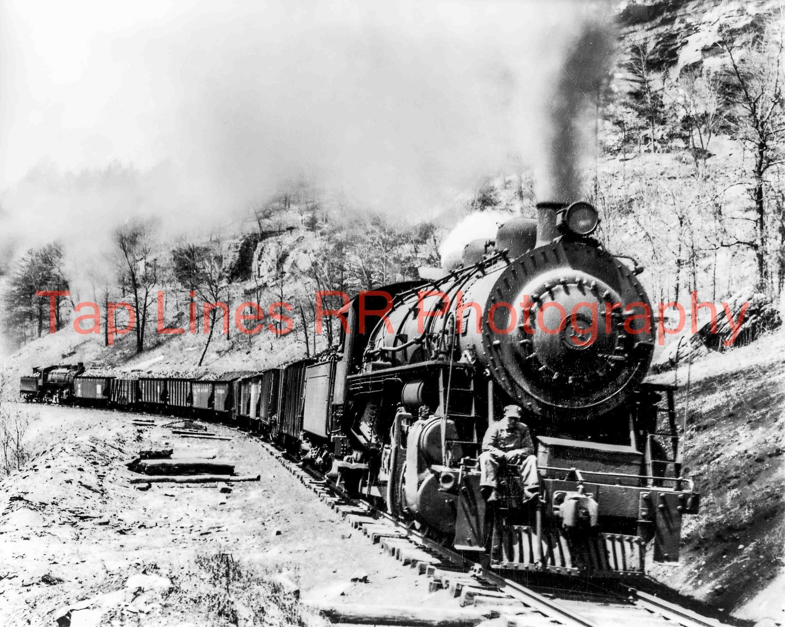 Kentucky & Tennessee #11 with coal train with pusher 9/1959 NEW 8x10 PHOTO