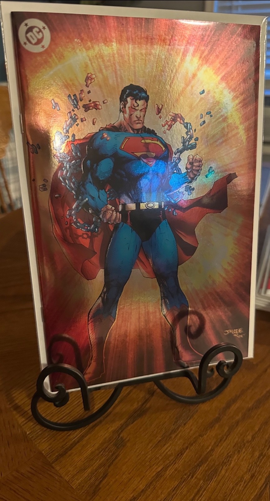 Superman Action Comics 1 JIM LEE Red Foil Virgin SDCC 2025 Ltd 200 NM++