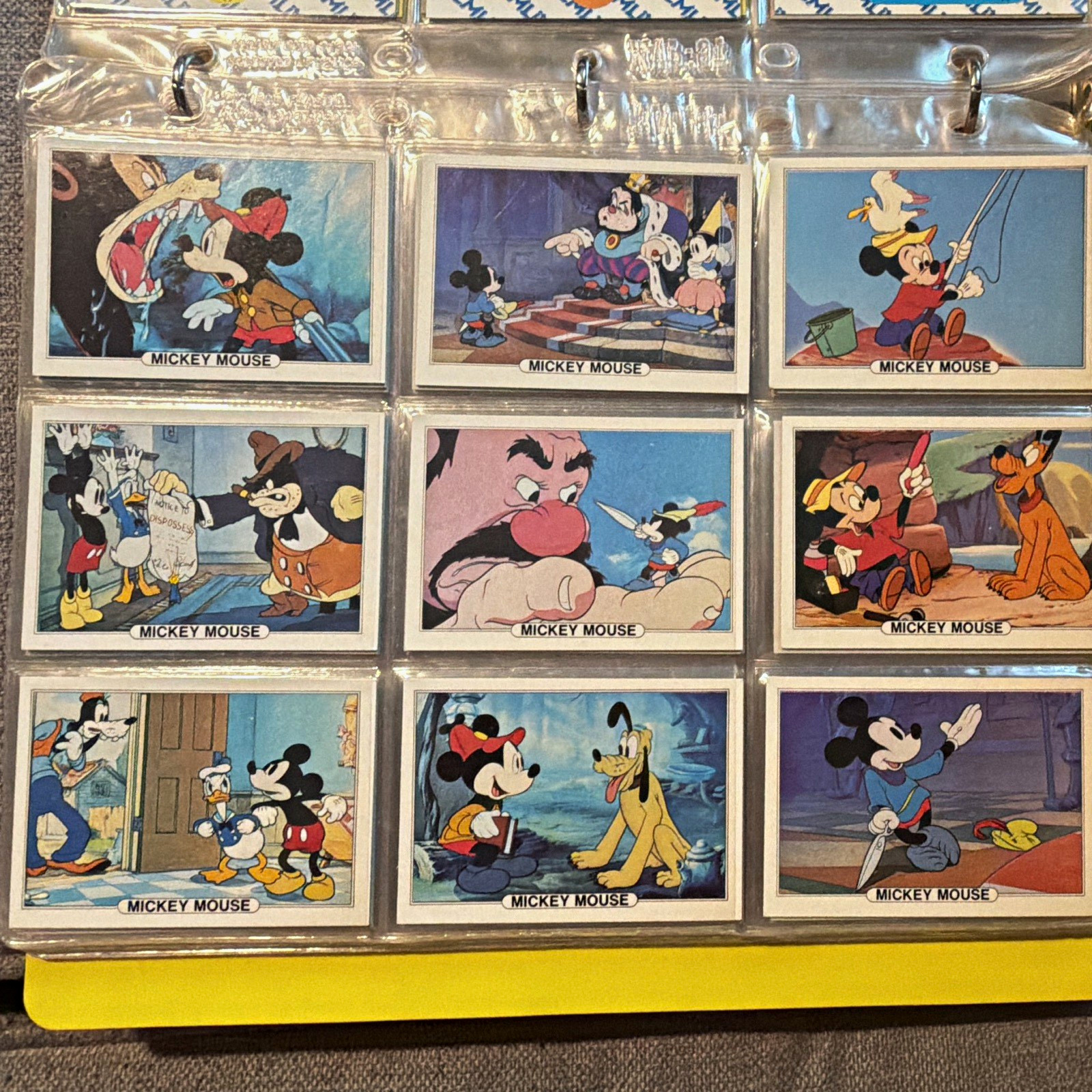 Walt Disney Productions 1934 Mickey Mouse Trading Card Lot 18-Series A, Set #1