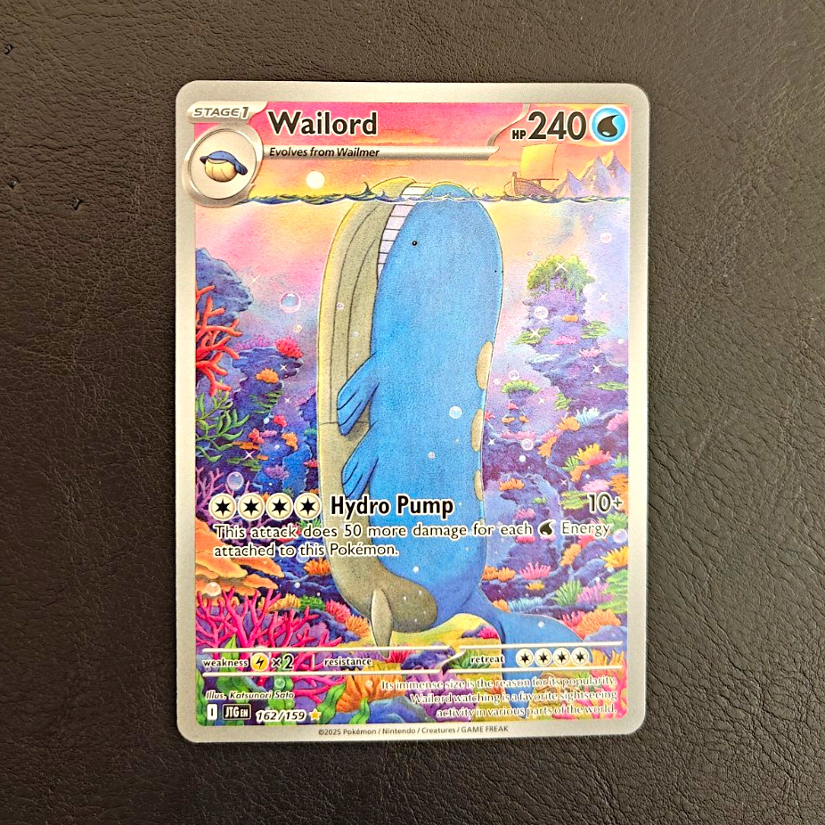 Wailord 162/159 Illustration Rare Holo Sv09 Journey Together - Near mint ✅