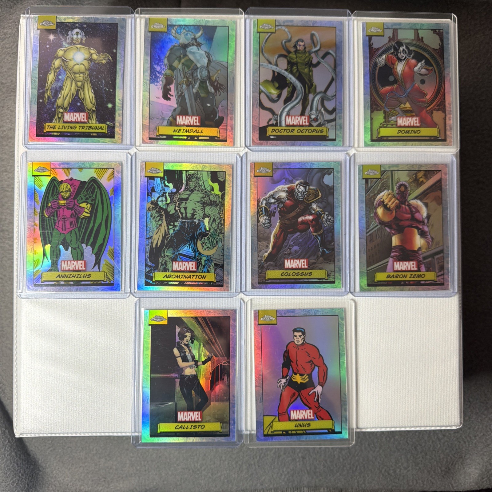 2024 Topps Chrome Marvel (10) Refractor Card Lot 