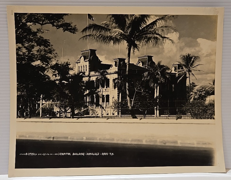 1926 Vintage Hawaii Photo - Capitol Building, Honolulu, Oahu T.H. ~7x9.5 1926 Vintage Hawaii Photo - Capitol Building, Honolulu, Oahu T.H. ~7x9.5