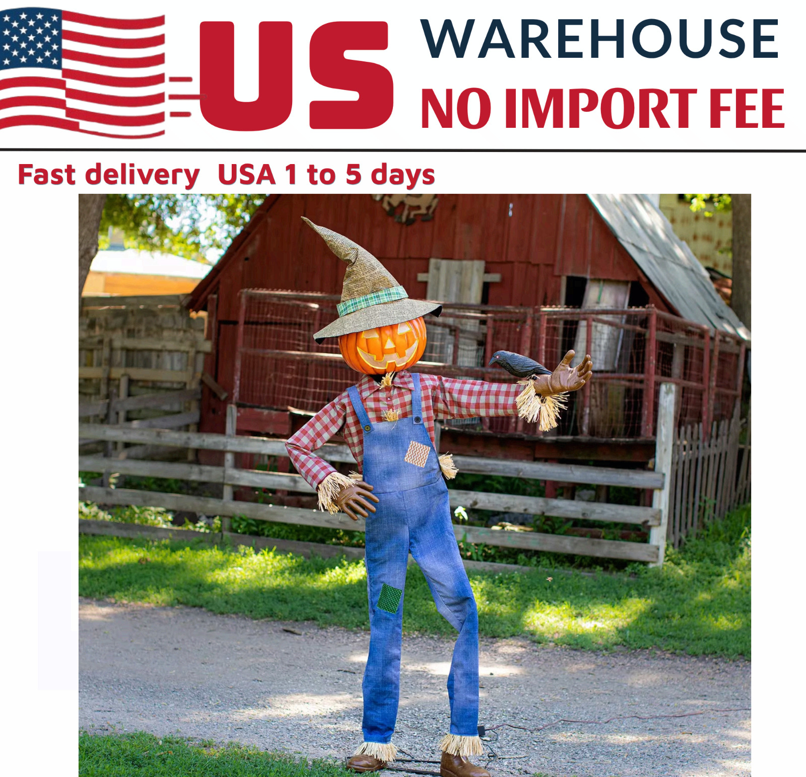 6 Ft Animated Whimsical Scarecrow Halloween Decoration Prop Light Up JOL 6 Ft Animated Whimsical Scarecrow Halloween Decoration Prop Light Up JOL
