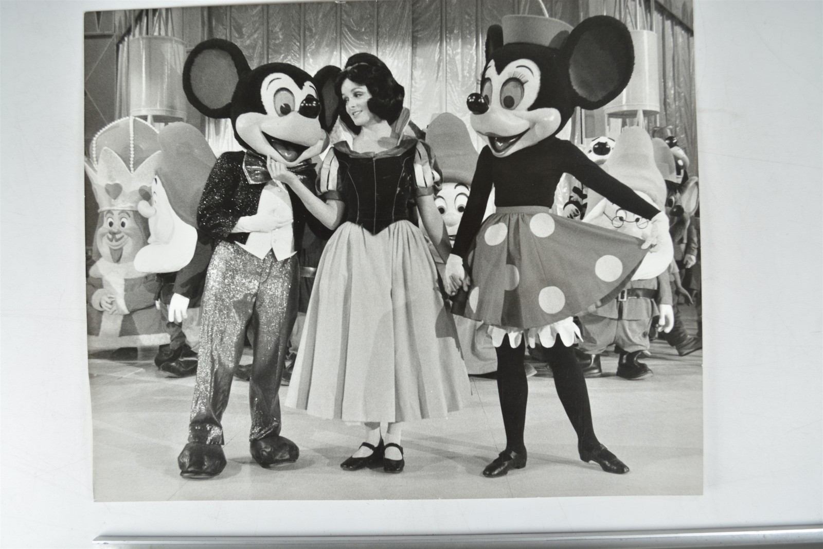 Snow White Mickey Minnie Mouse Janis Hammond Disney Parade Wembley 1972 Photo