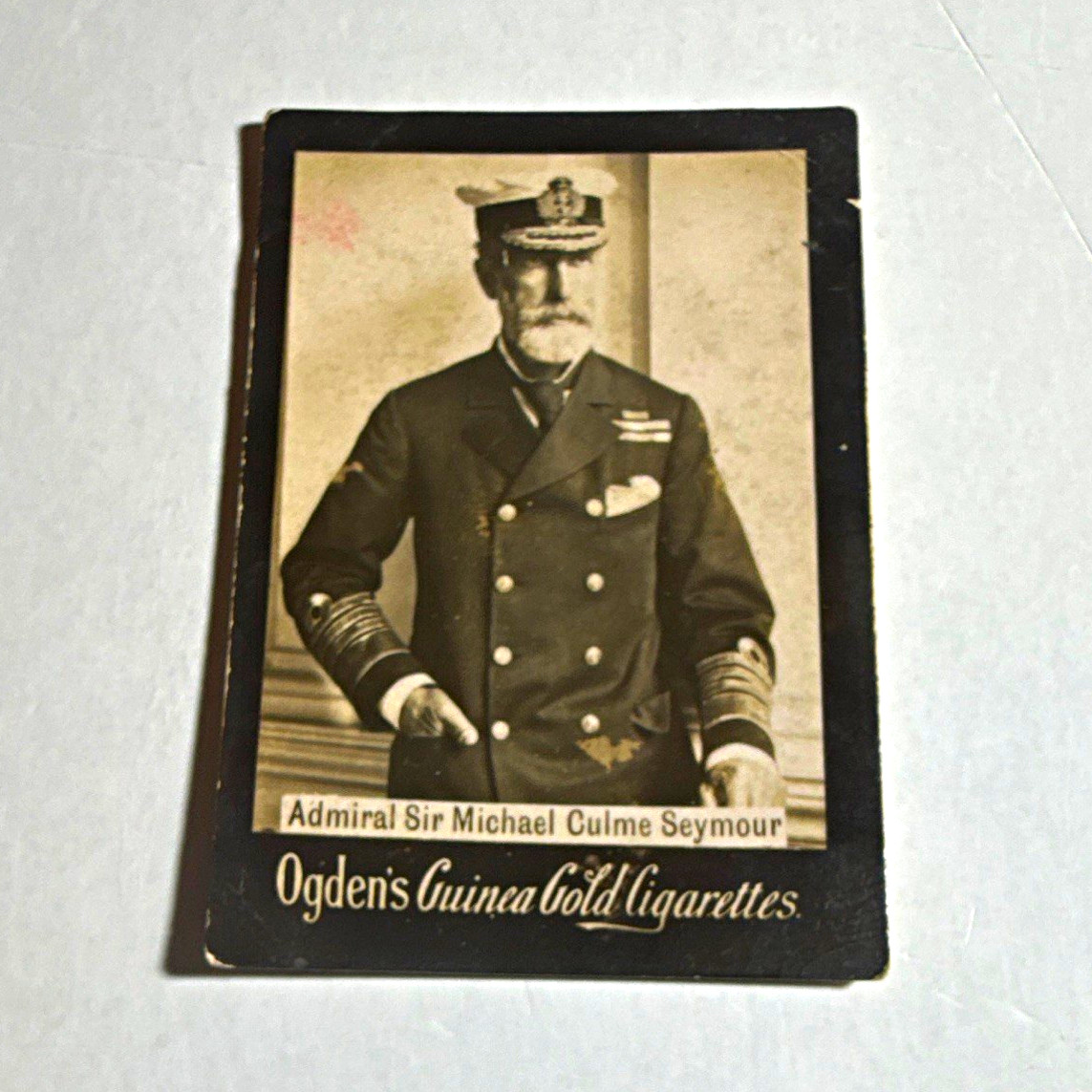 Ogdens Guinea Gold Cigarettes Tobacco Card Admiral Sir Michael Culme Seymour Ogdens Guinea Gold Cigarettes Tobacco Card Admiral Sir Michael Culme Seymour