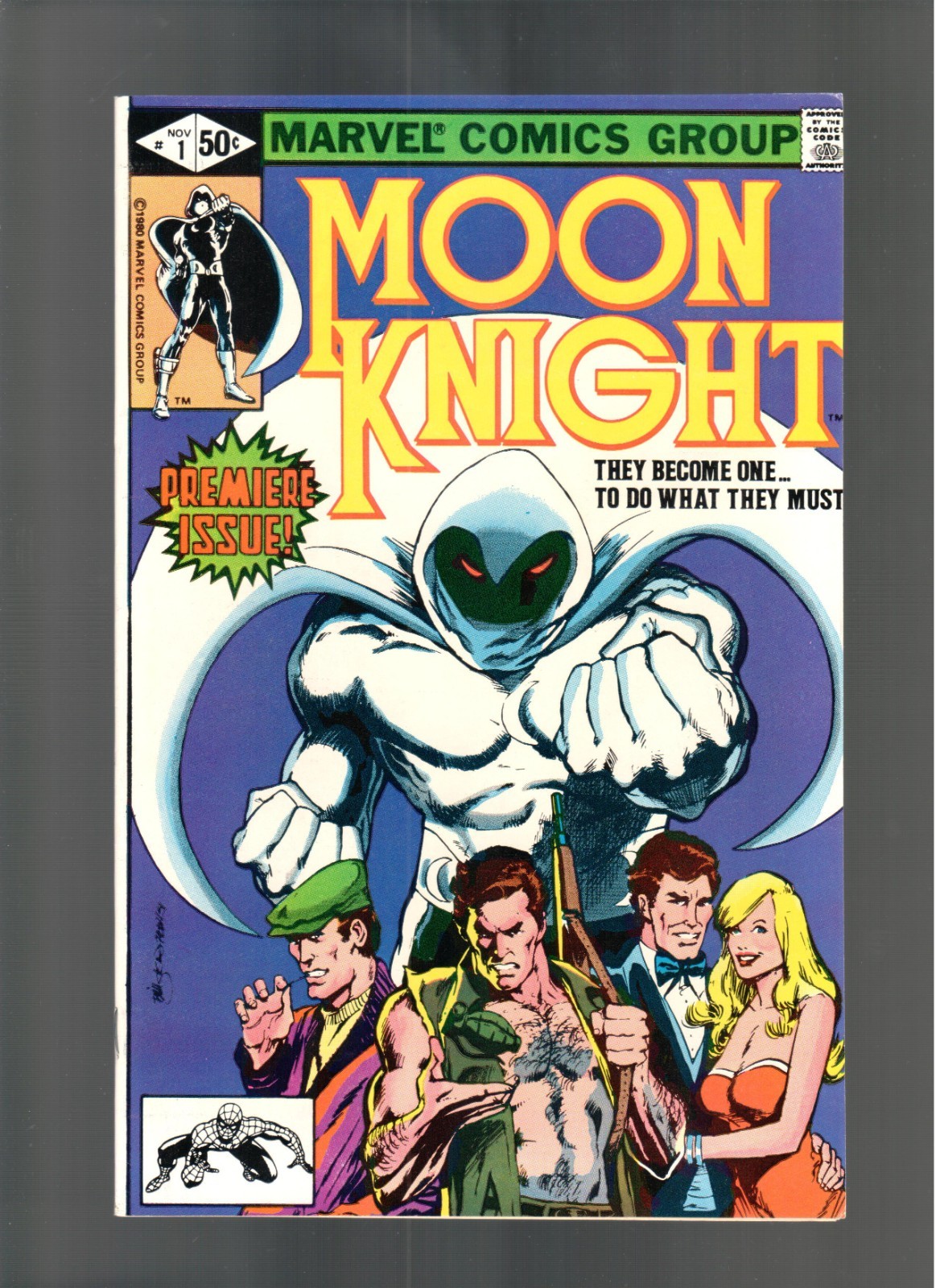 MOON KNIGHT # 1 ( 1980 ) PREMIERE ISSUE MARVEL COMICS SHARP COPY MOON KNIGHT # 1 ( 1980 ) PREMIERE ISSUE MARVEL COMICS SHARP COPY