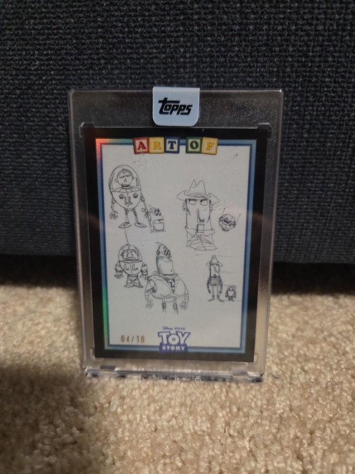 2025 Topps 30 Years Of Toy Story Buzz and Woody Art Of SSP ART-10 BLACK /10 