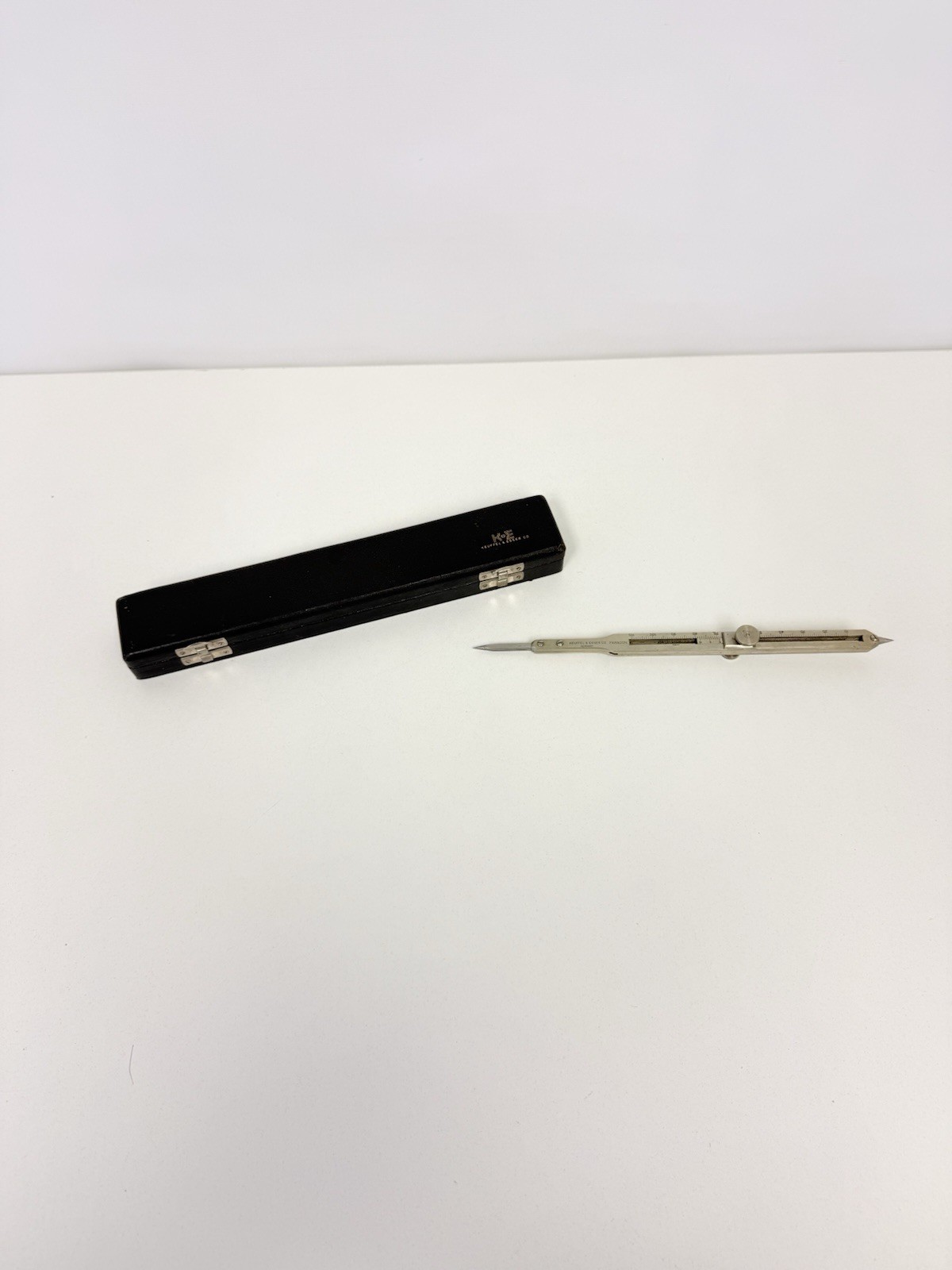Vintage Keuffel Esser K&E Paragon Proportional Divider In Case 10 Vintage Keuffel Esser K&E Paragon Proportional Divider In Case 10