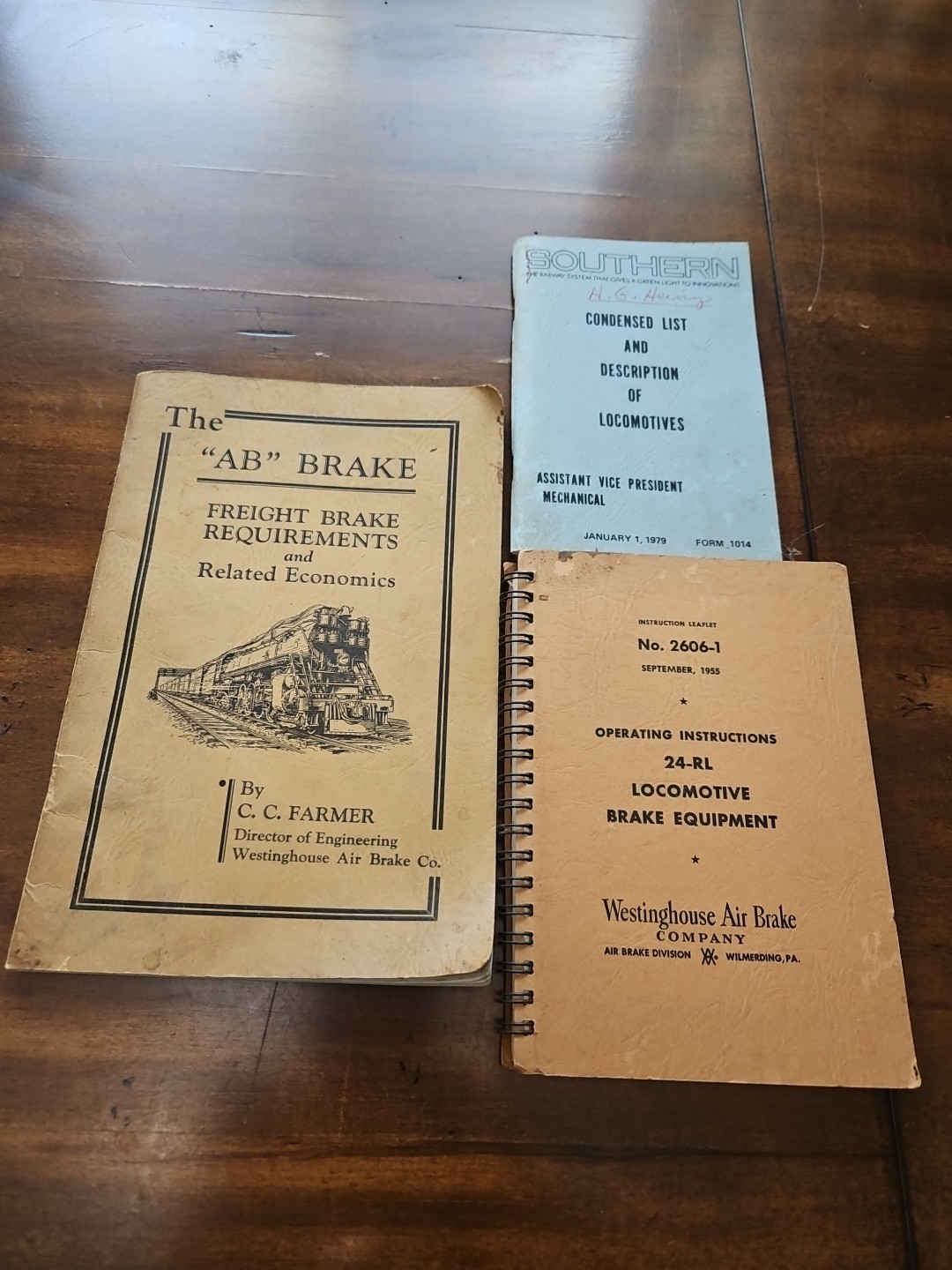 1934, 1955, 1979 Old Railroad Equipment Media Manuals 1934, 1955, 1979 Old Railroad Equipment Media Manuals