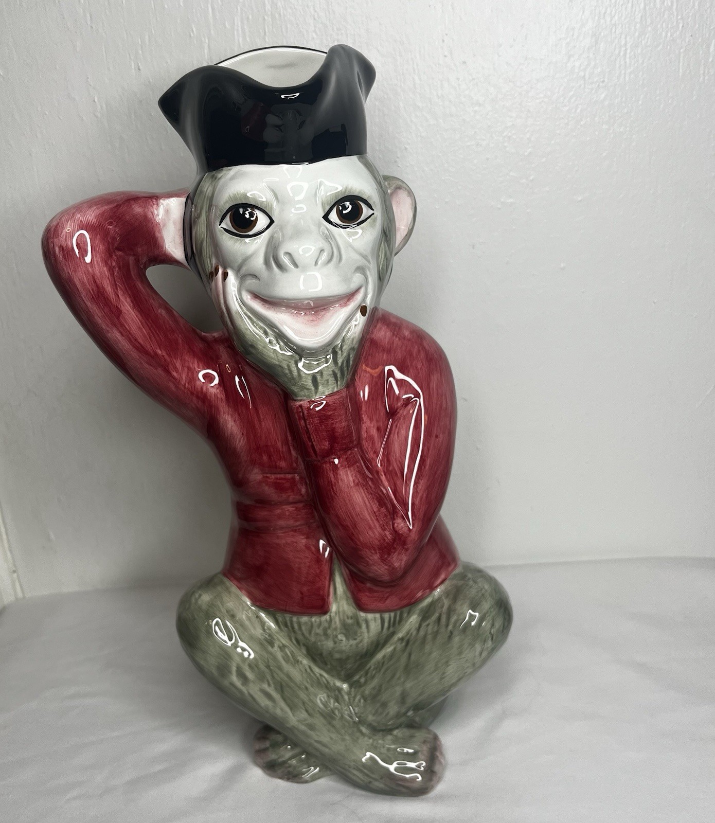 VTG Milestone By Mottahedeh Hand Painted Monkey 12” Pitcher VTG Milestone By Mottahedeh Hand Painted Monkey 12” Pitcher