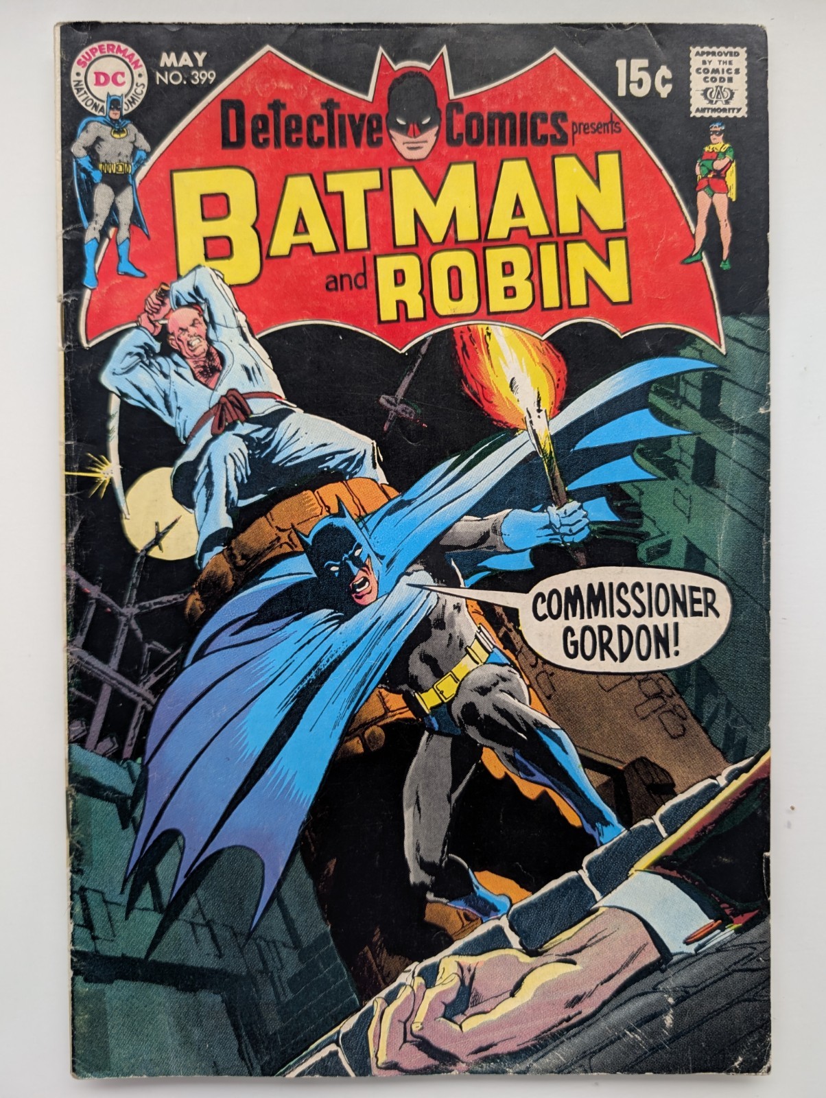 Detective Comics 399 Batman Neal Adams Cover Bronze Age DC 1970 Detective Comics 399 Batman Neal Adams Cover Bronze Age DC 1970
