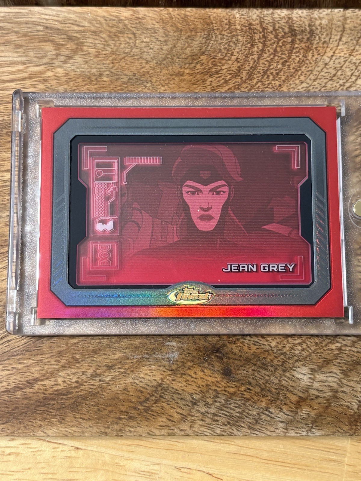 2025  Topps Finest  X-MEN '97 Sentinels’s Scan Red JEAN GREY /5