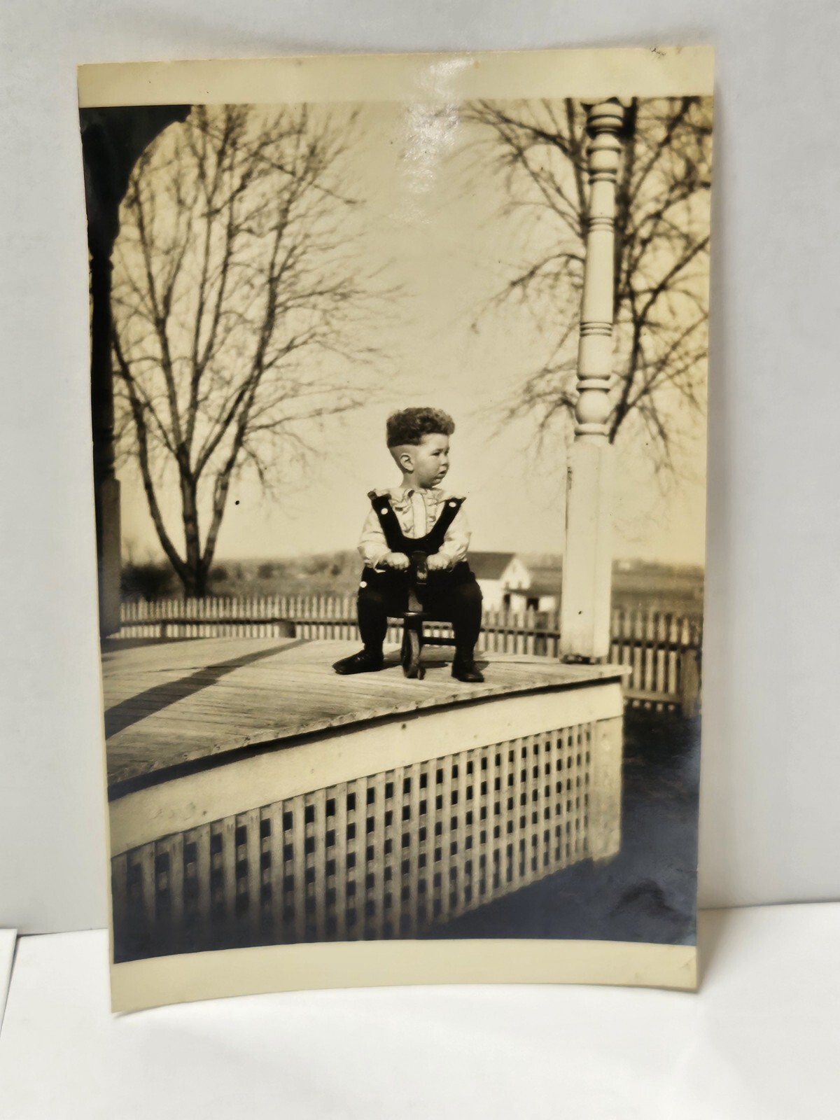 C 1915 - Cute Little Boy on Tricycle C 1915 - Cute Little Boy on Tricycle
