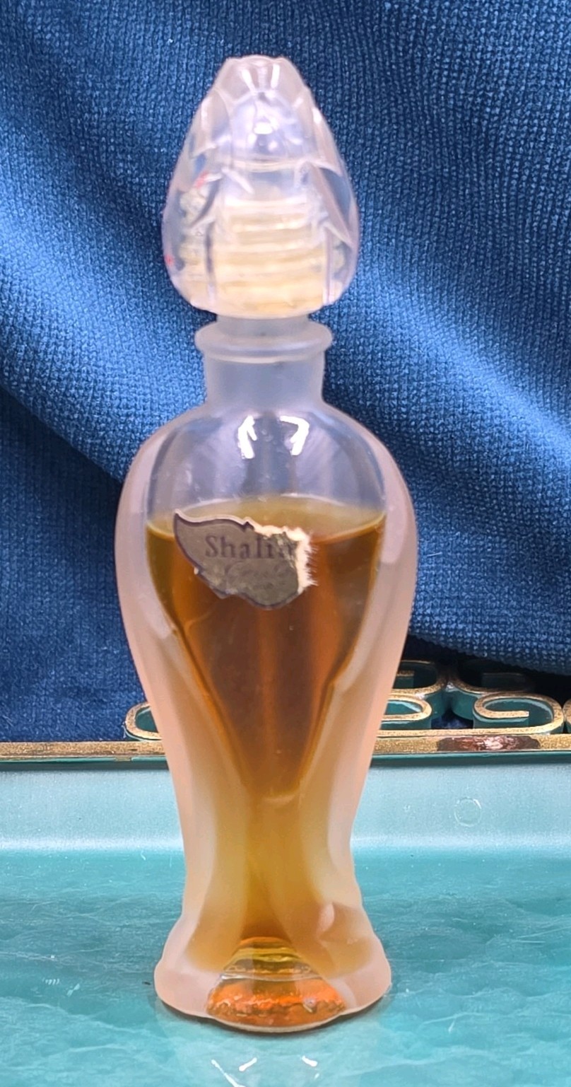 VTG 1970s Guerlain Amphore Rosebud SHALIMAR Extrait ½ 0.50 Oz Screw-Top Splash