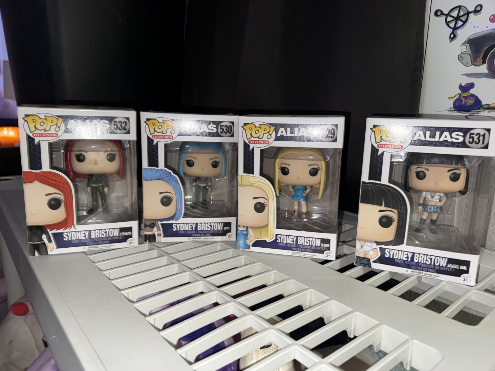 Sydney Bristow ALIAS TV Show Funko Pop Complete 4-piece Set / Great Condition
