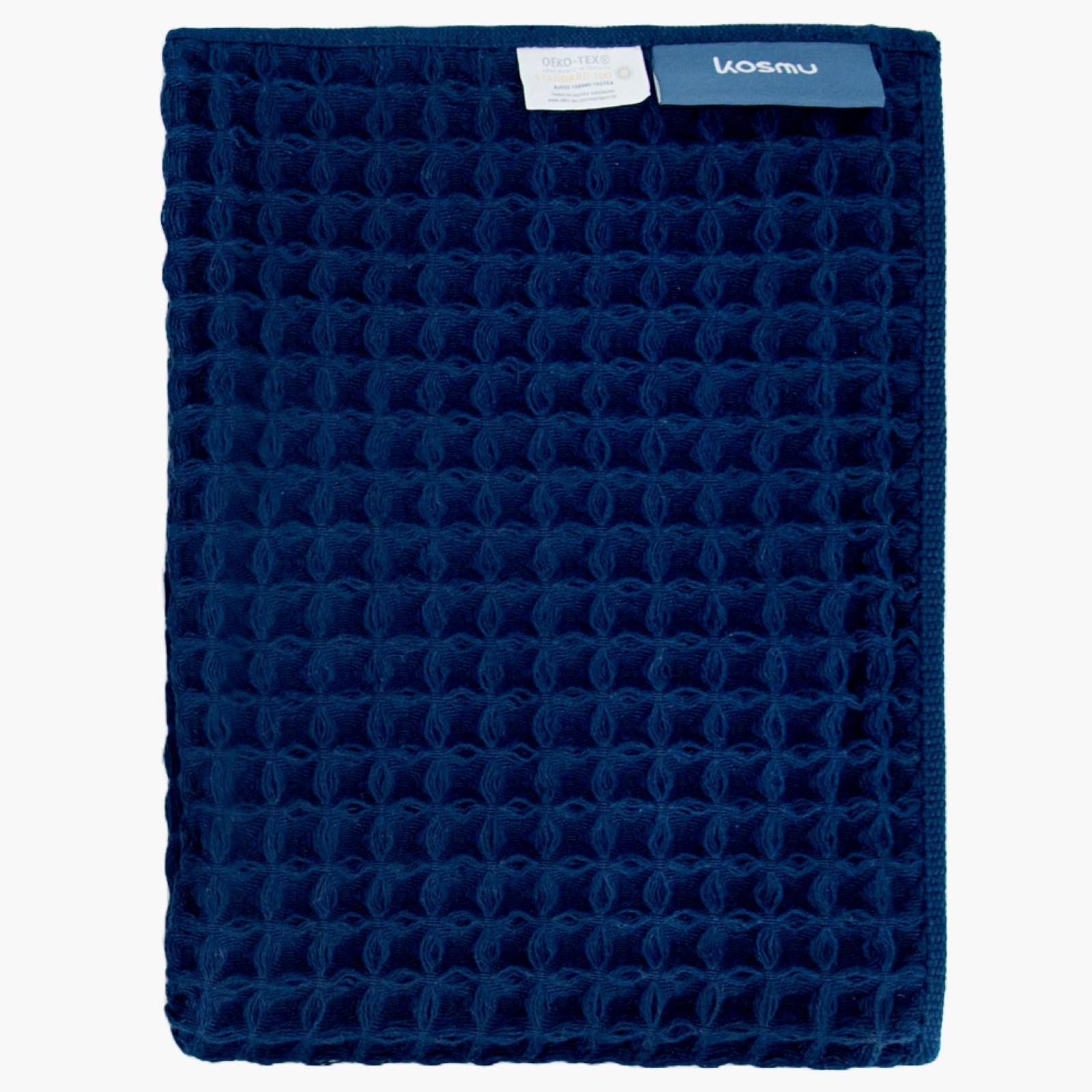 KOSMU Luxury Japanese Cotton Waffle Bath Hand Towel, Ocean Blue, 32 KOSMU Luxury Japanese Cotton Waffle Bath Hand Towel, Ocean Blue, 32