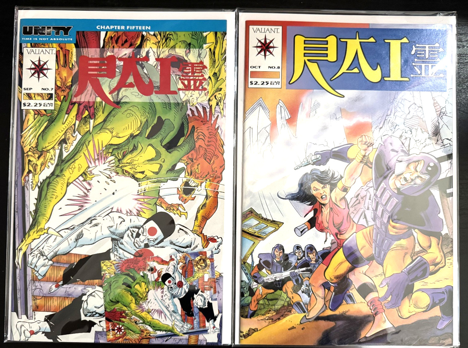 Rai #7 8 (Valiant Comics October 1992) Unity Crossover Walt Simonson JIm Shooter