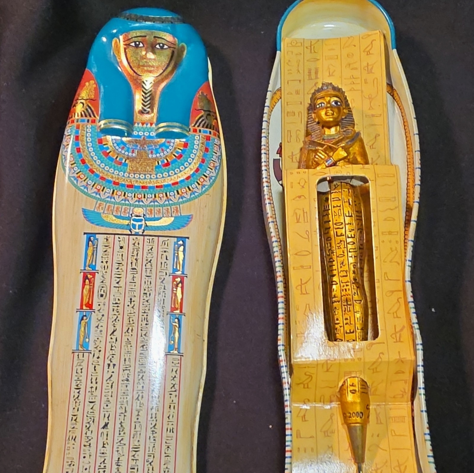 The British Museum Co Ltd Hornedjitef Egyptian Sarcophagus Pencil Tin 1996