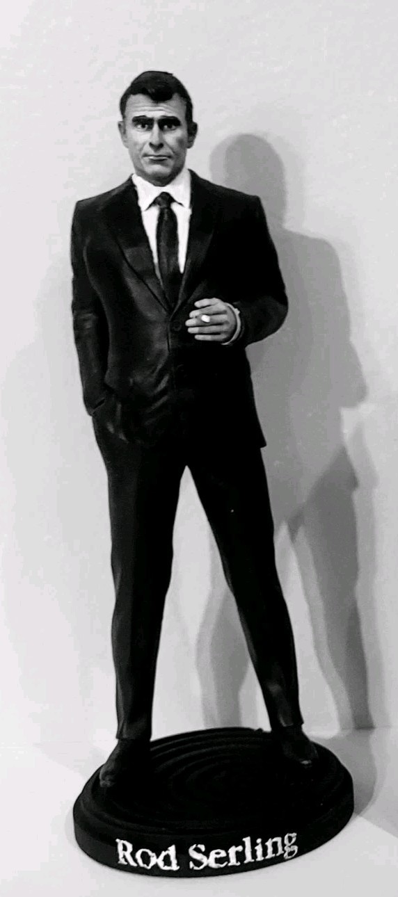 CUSTOM RESIN HAND PAINTED ROD SERLING TWILIGHT ZONE CUSTOM FIGURE 