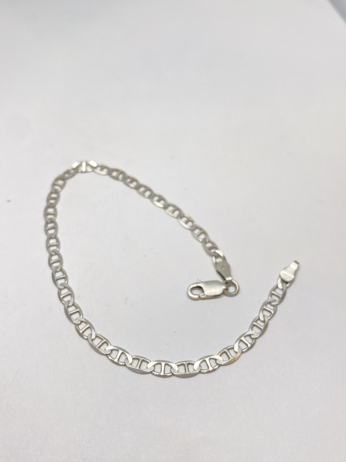 3g 7.5” MARINER GUCCI LINK MADE IN ITALY FINE STERLING SILVER JEWELRY BRACELET
