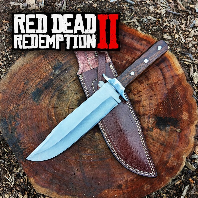 RDR 2 Bowie Knife Arthur Morgan Red Dead Redemption 2 Game Replica Hunting Knife