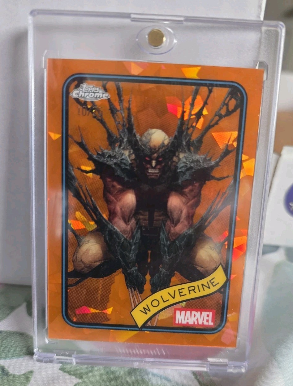 2025 Topps Chrome Sapphire Marvel Wolverine Orange /25
