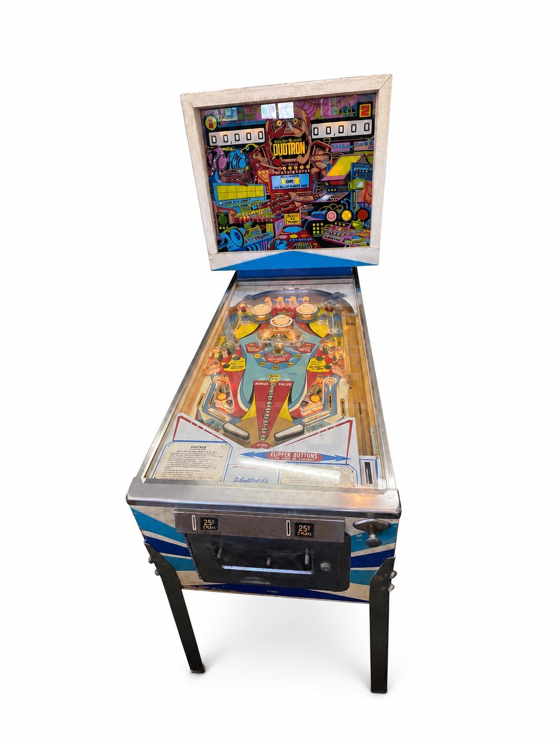 Vintage Gottlieb Duotron Pinball Machine 1974 – Working Original Arcade Game Vintage Gottlieb Duotron Pinball Machine 1974 – Working Original Arcade Game