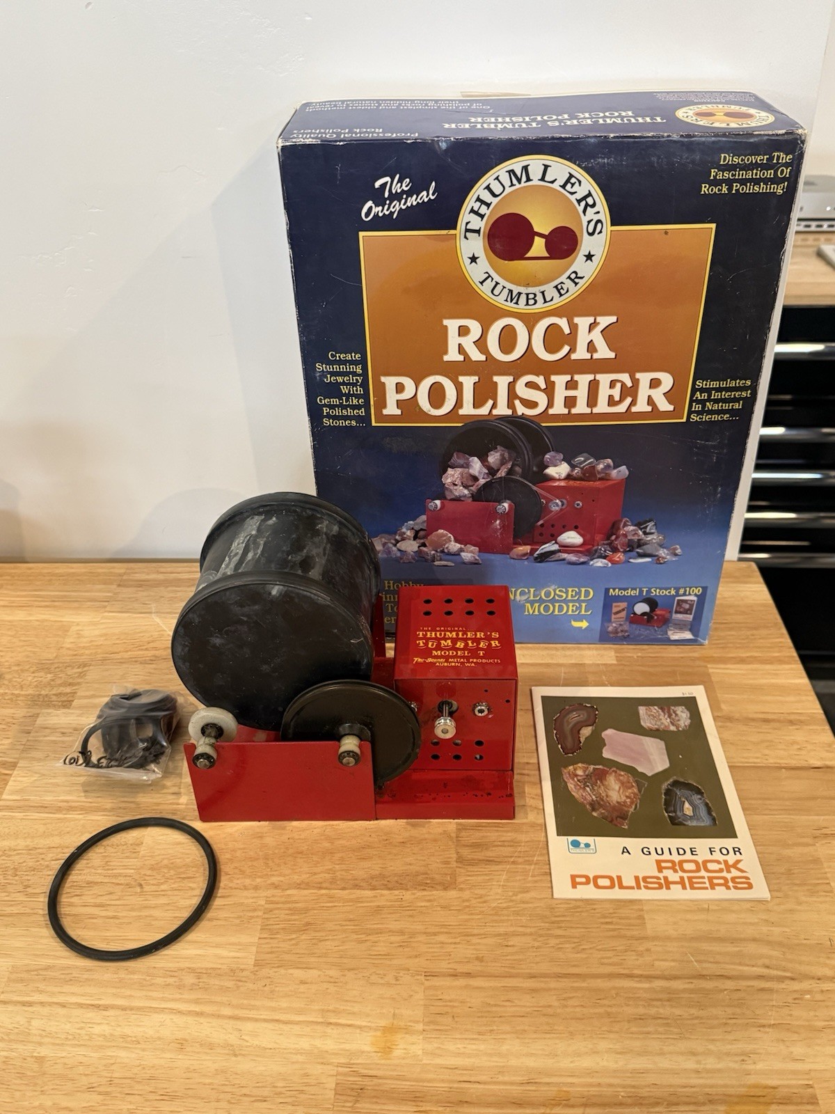 Thumler’s Tumbler Model T Rock Tumbler Lapidary Polisher Stock #100 Tested