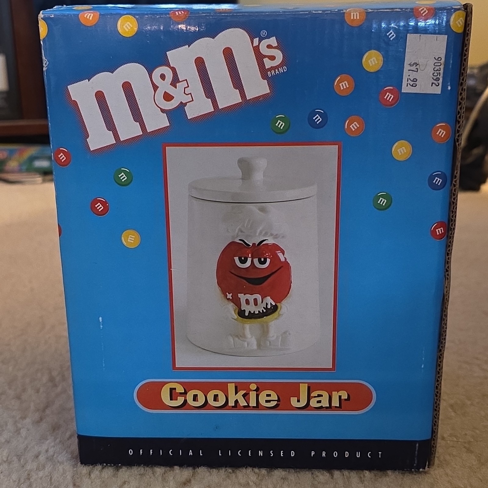 M&M’s Red Chef Cookie Jar Lipper International Ceramic w Lid Vintage M&M’s Red Chef Cookie Jar Lipper International Ceramic w Lid Vintage