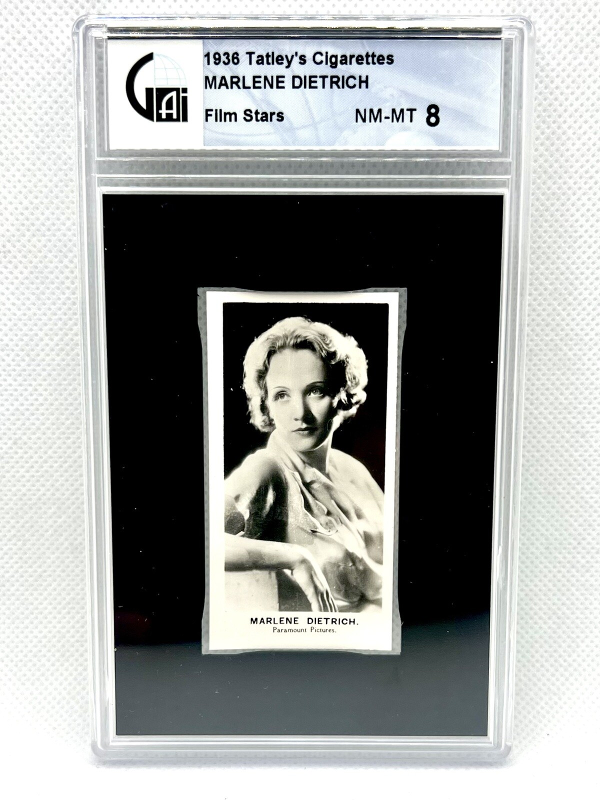 1936 TATLEY’S CIGARETTES MARLENE DIETRICH GAI 8 NM-MT