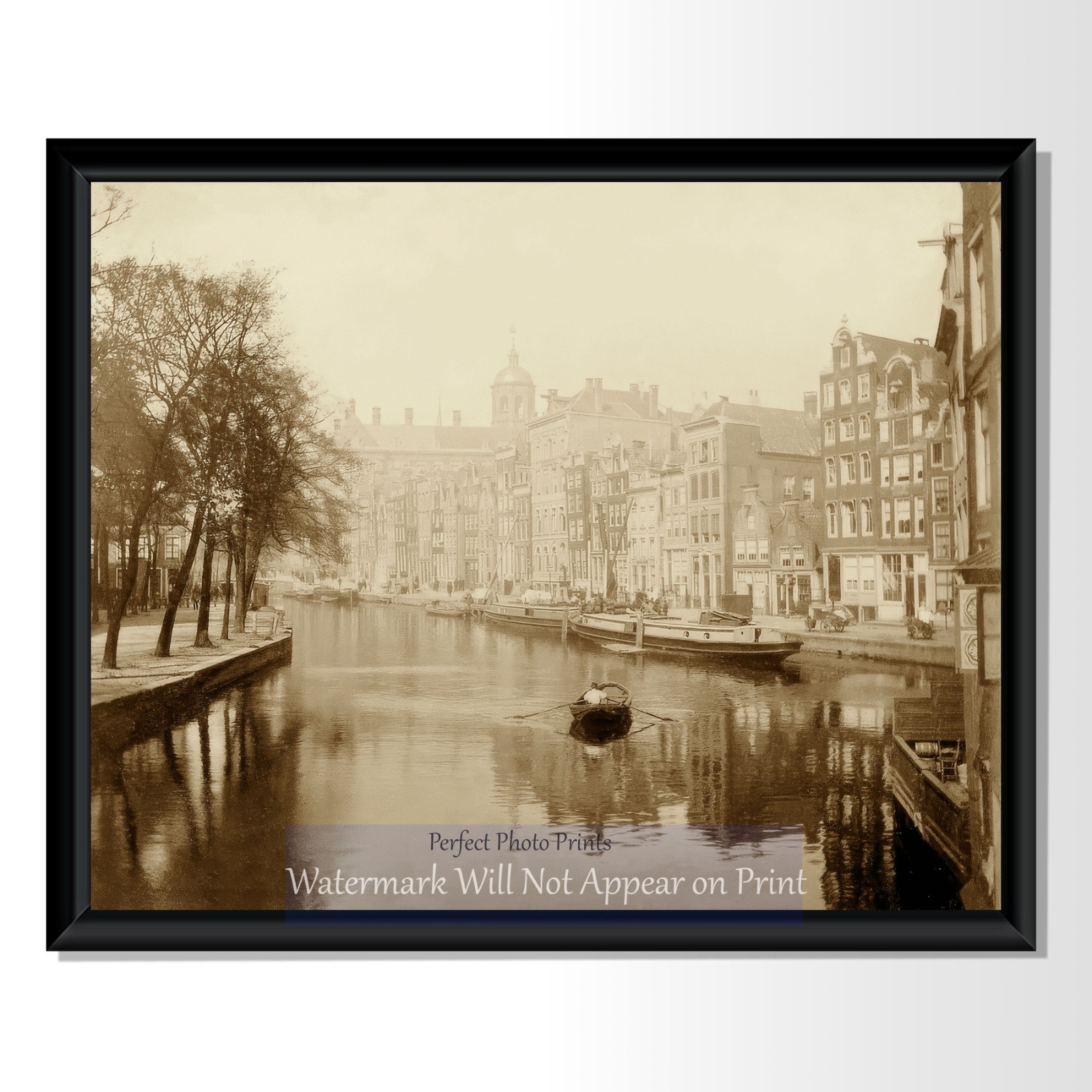 Vintage Amsterdam 1891 Albumen Print - Historic Photo Giclee Fine Art Print Vintage Amsterdam 1891 Albumen Print - Historic Photo Giclee Fine Art Print