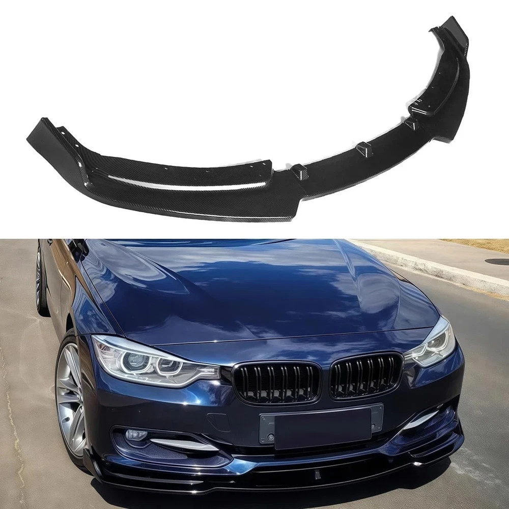 2012-2015 Compatible with BMW 3 Series F30 Sedan Base Bumper, Front Lip Split...