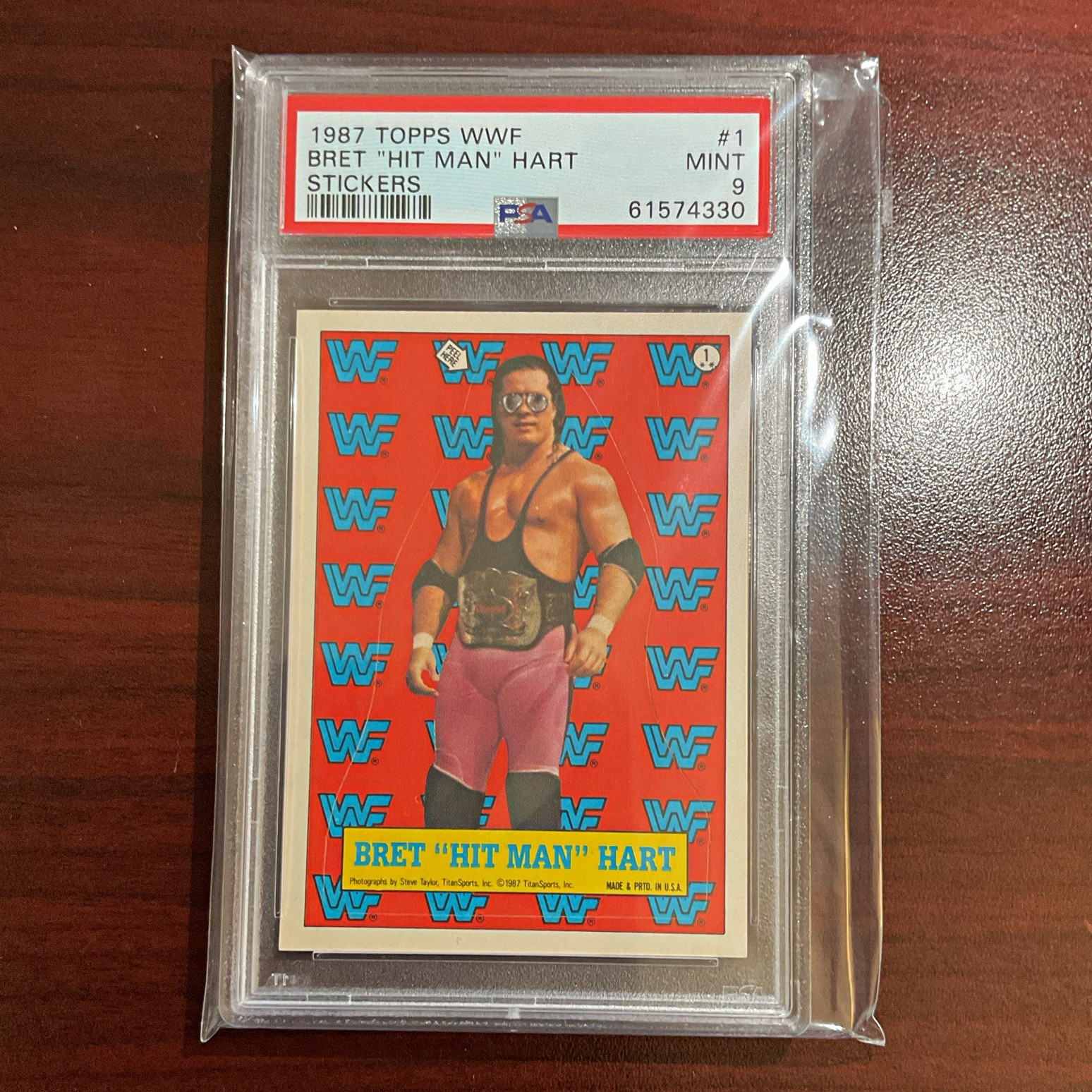 Topps 1987 WWF Stickers #1 Bret 