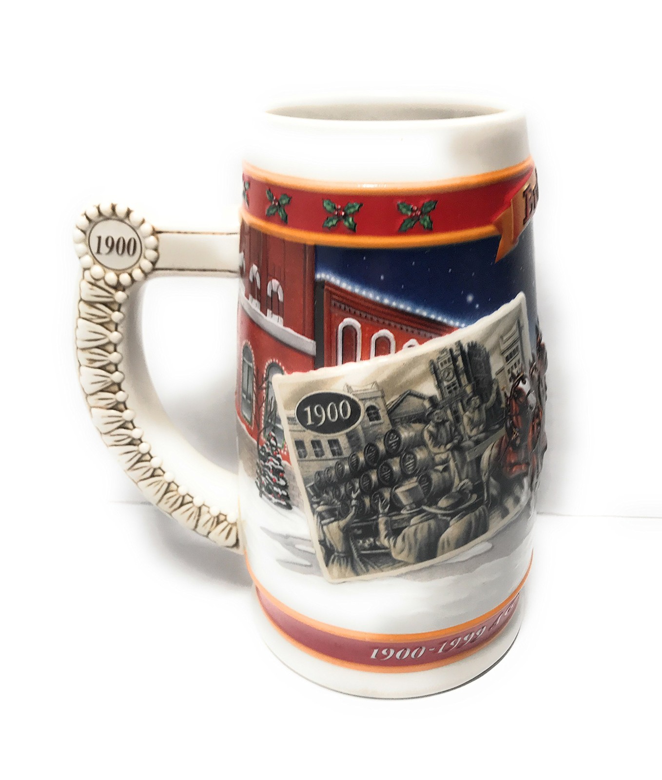 Budweiser 1999 20th Anniversary Holiday Stein Budweiser 1999 20th Anniversary Holiday Stein