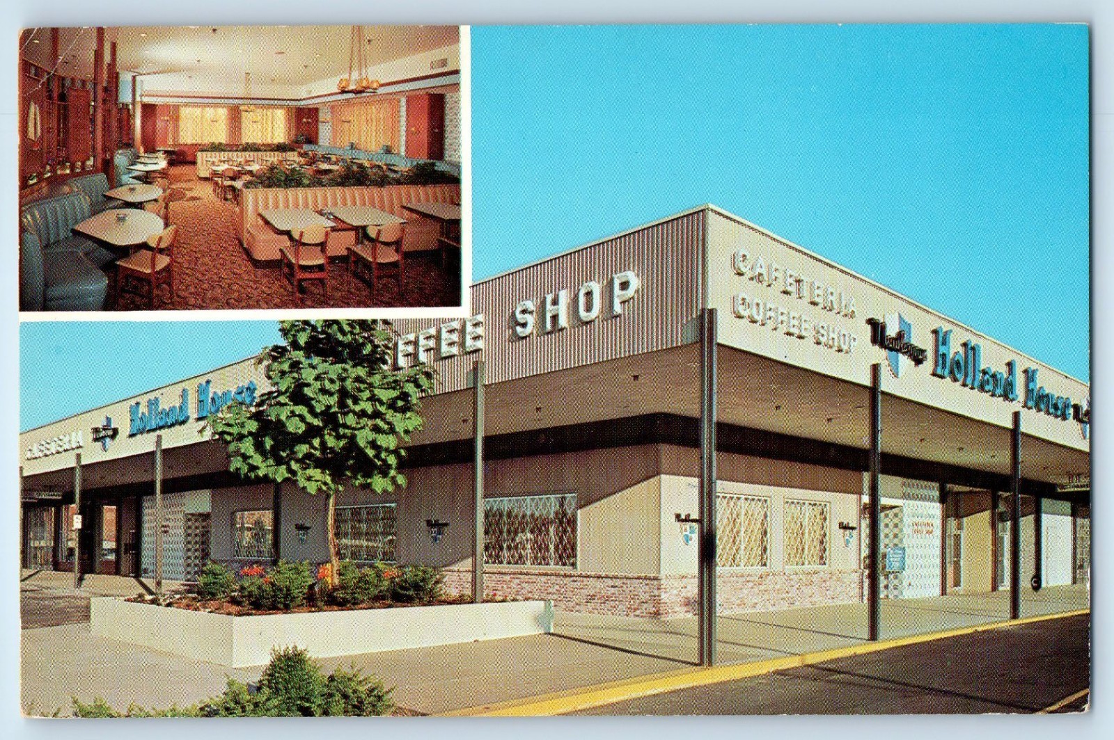 c1960 Portland Oregon OR Vintage Postcard Newberry's Holland House Coffee Shop