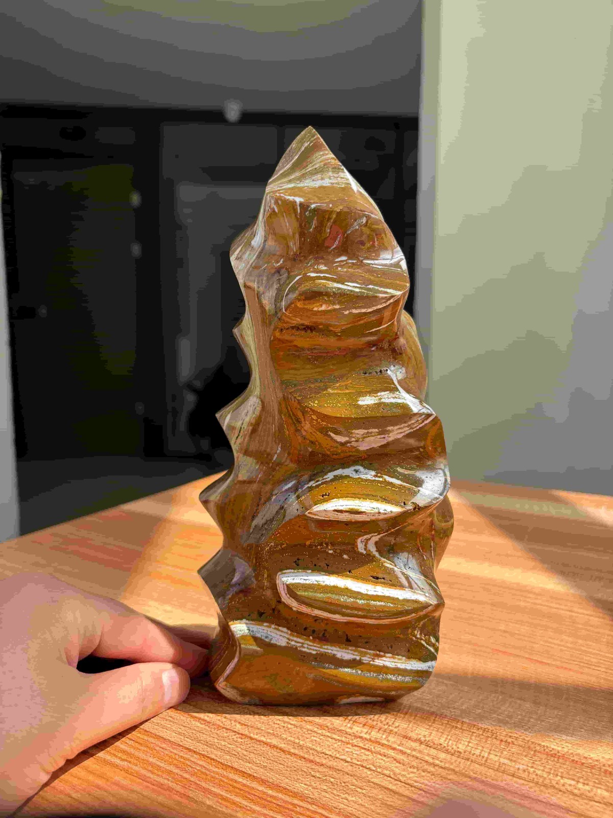 Large Natural Ocean Jasper Flame 6.2LB 10\ Large Natural Ocean Jasper Flame 6.2LB 10\