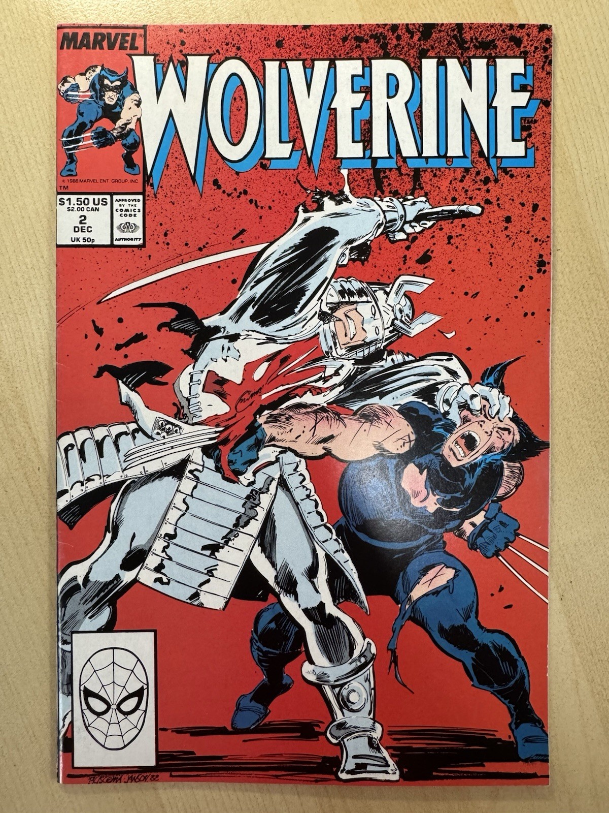 Rare Double Cover - Wolverine #2 1988 Marvel Comics Rare Double Cover - Wolverine #2 1988 Marvel Comics