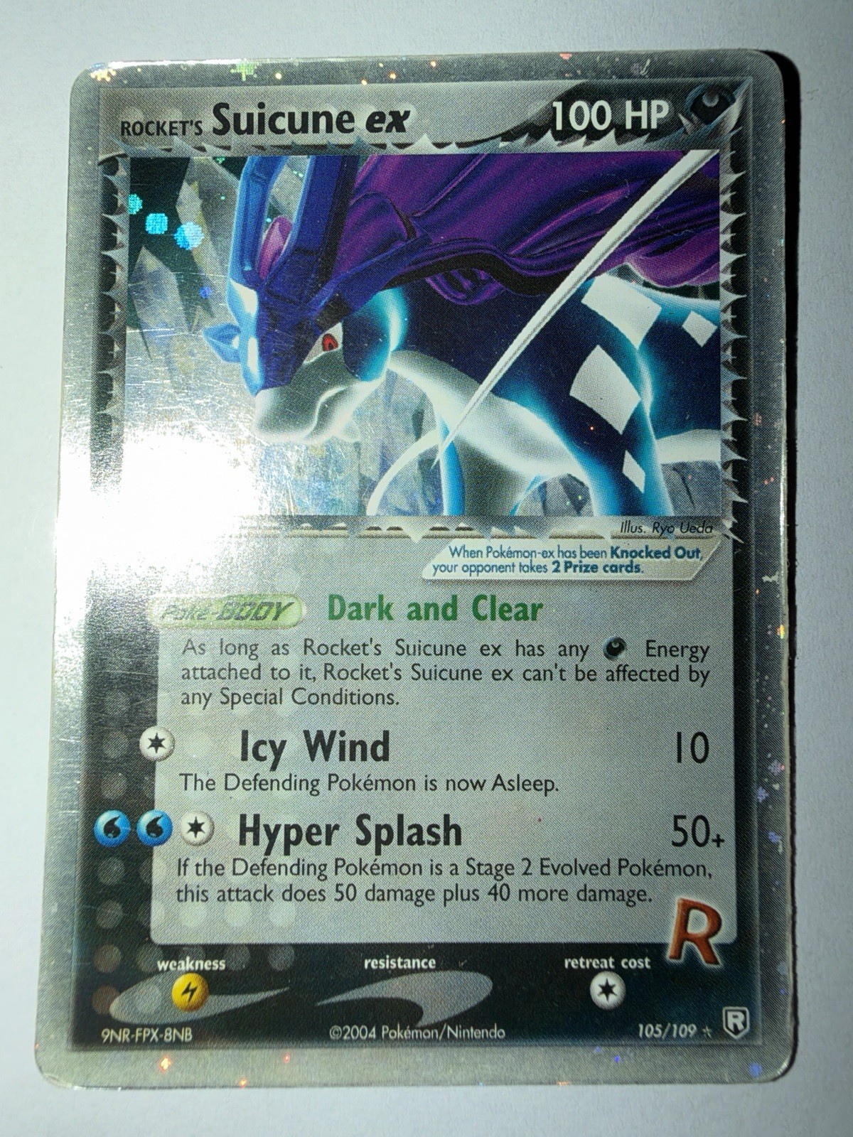 Pokemon Rocket\'s Suicune ex 105/109 EX Team Rocket Returns Holo - HP