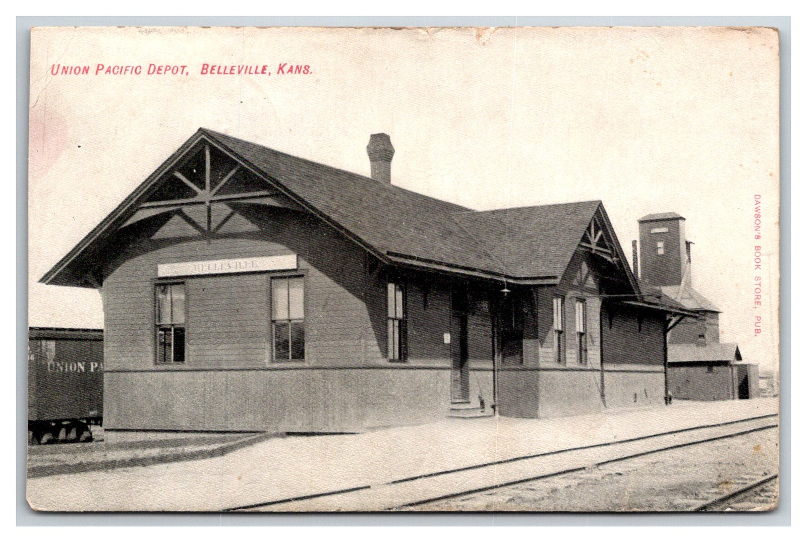 UNION PACIFIC UPRR RAILROAD DEPOT Belleville Kansas KS UNION PACIFIC UPRR RAILROAD DEPOT Belleville Kansas KS