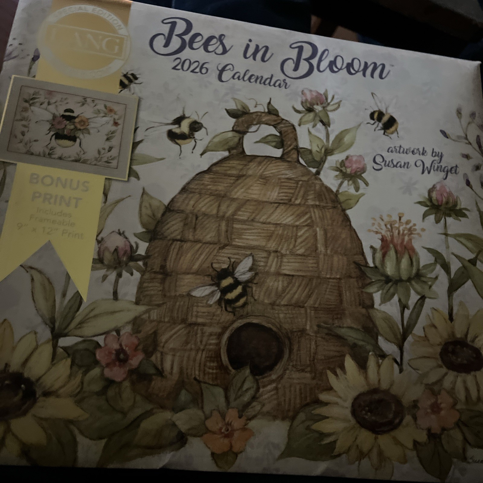 Lang Brands, Bees in Bloom Special Edition 2026 Wall Calendar by Susan Winget Lang Brands, Bees in Bloom Special Edition 2026 Wall Calendar by Susan Winget