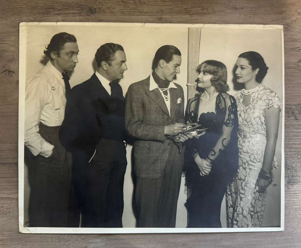 HOLLYWOOD WILLIAM POWELL + CAROLE LOMBARD BEHIND SCENES 1930s ORIG PHOTO XXL