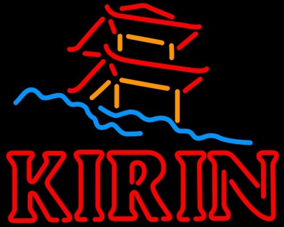New Kirin Japanese Pagoda Neon Sign Light  Lamp Beer Bar Wall Decor 24\