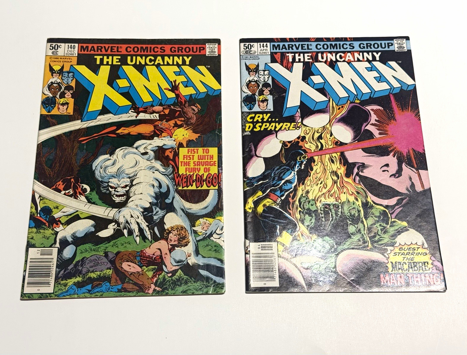 Uncanny X-Men #140 #144 (1980-81) Marvel Bronze Age Newsstand 2 Comic Lot Uncanny X-Men #140 #144 (1980-81) Marvel Bronze Age Newsstand 2 Comic Lot