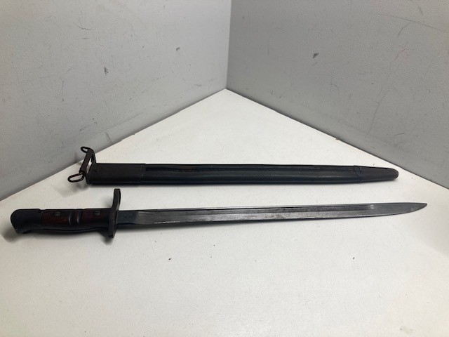 WWI Remington Model 1917 Bayonet w/Scabbard - US Marked