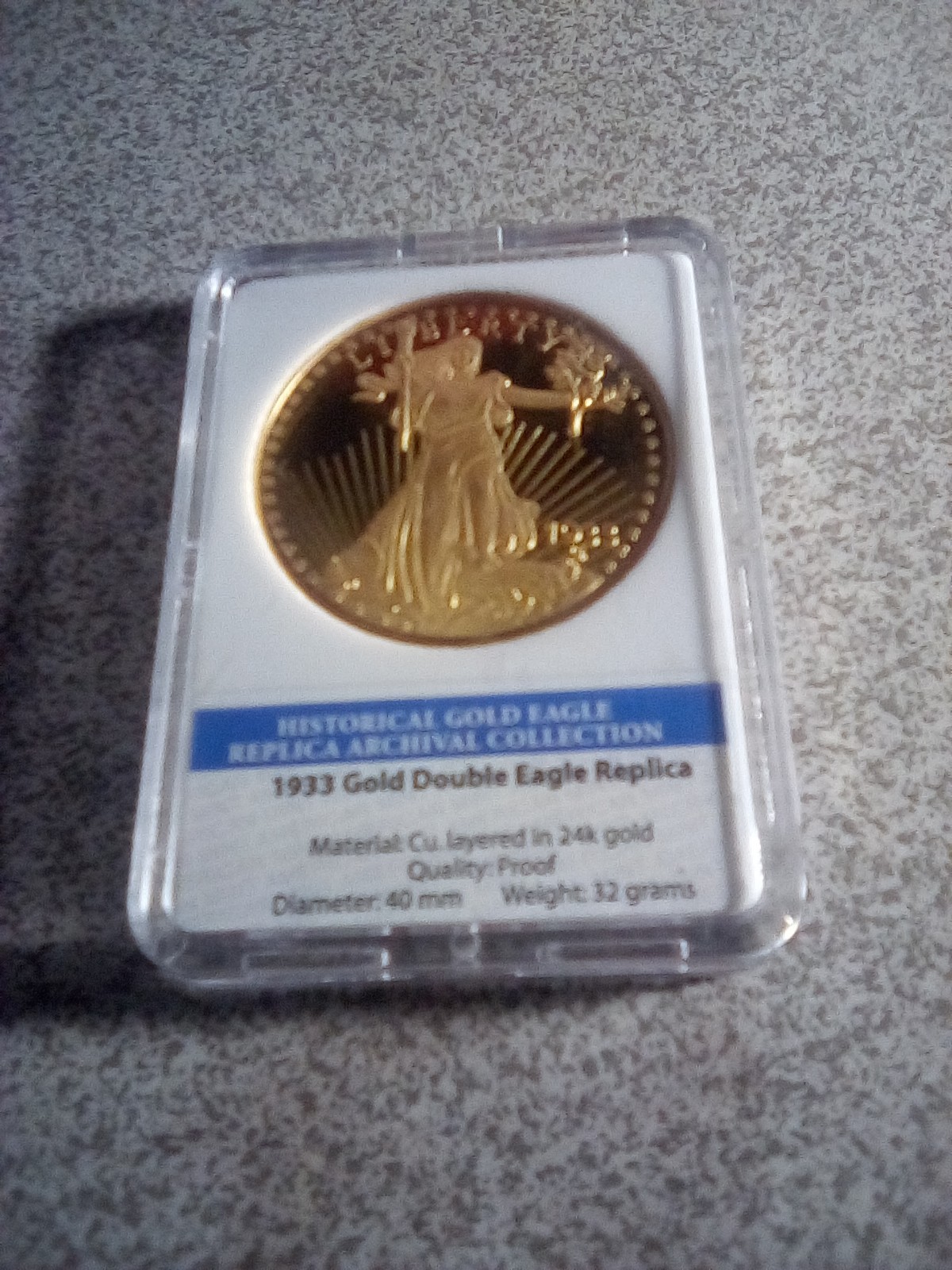 1933 Gold Double Eagle Replica (Historical Gold Eagle) 1933 Gold Double Eagle Replica (Historical Gold Eagle)