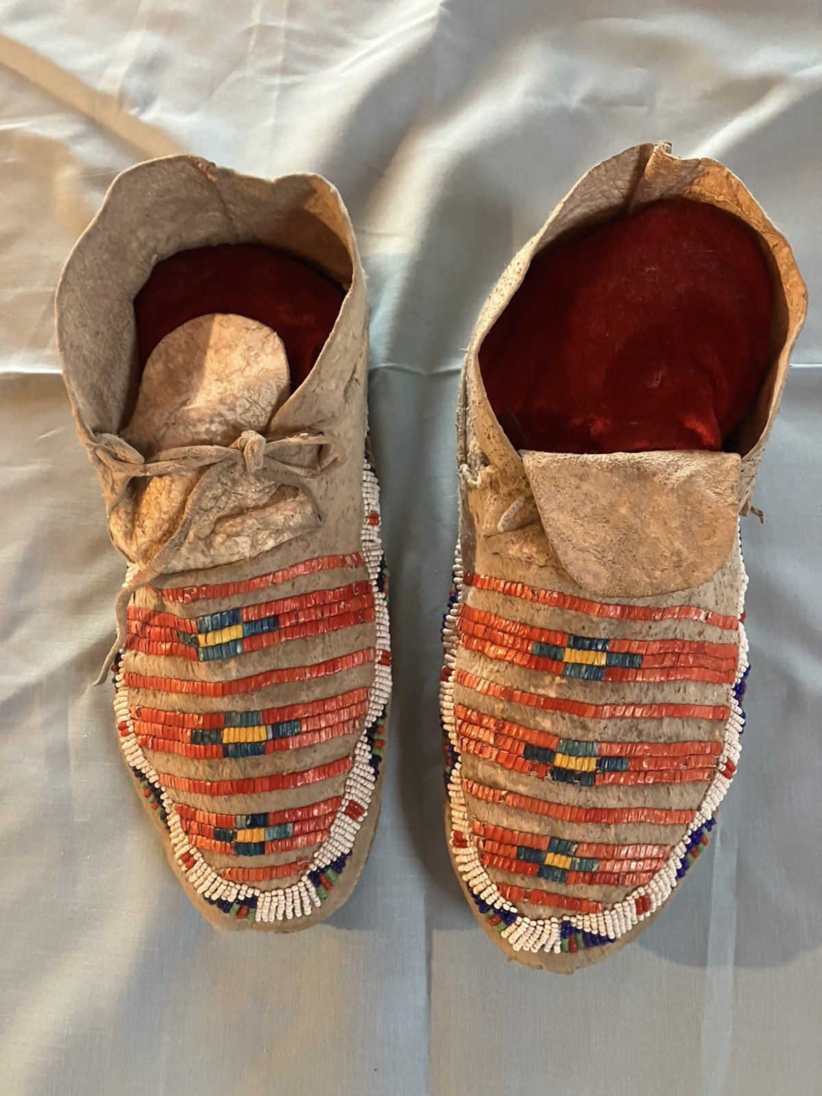 Lakota Sioux quilled mocassins