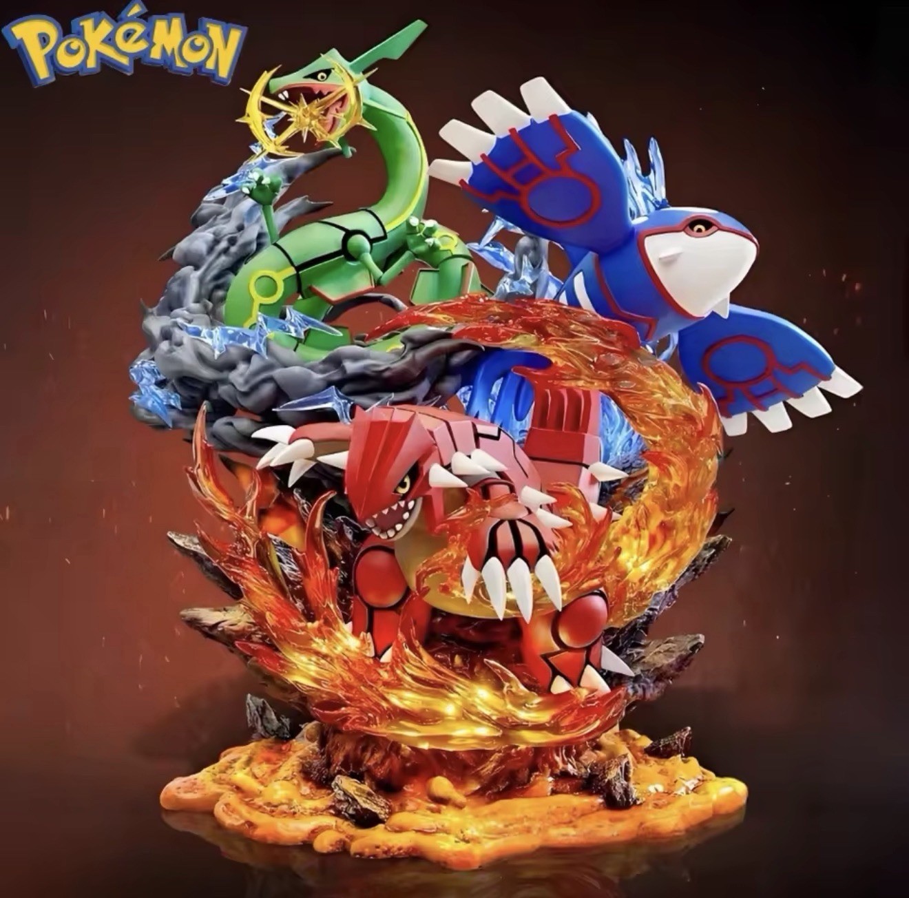 35cm/13.78in Pokemon Anime Figure Groudon Kyogre Rayquaza Action Figures Pvc 35cm/13.78in Pokemon Anime Figure Groudon Kyogre Rayquaza Action Figures Pvc