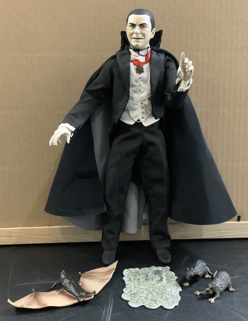 UNIVERSAL MONSTER DRACULA BELA LUGOSI 2001 SIDESHOW HORROR 1/6 FIGURE LOT LOOSE